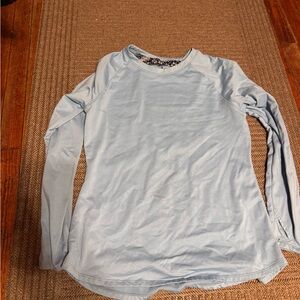 Cuddl Duds Light Blue Long Sleeve Top